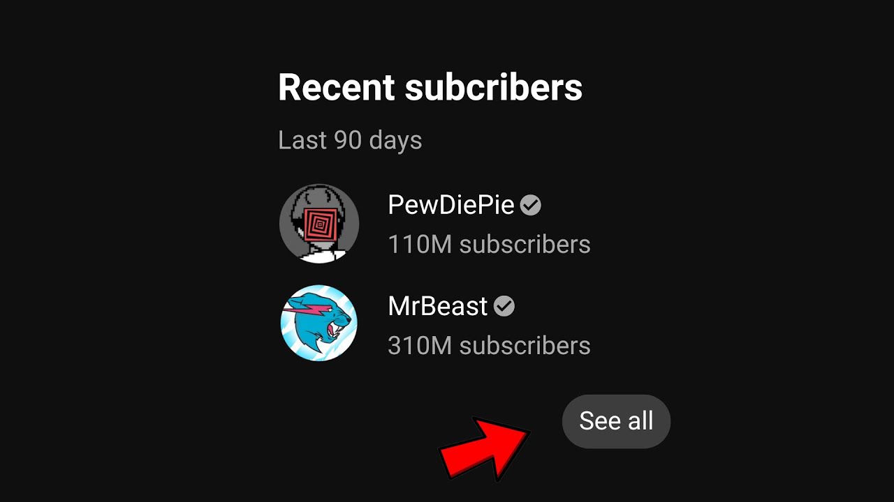 how to see your subscribers on youtube